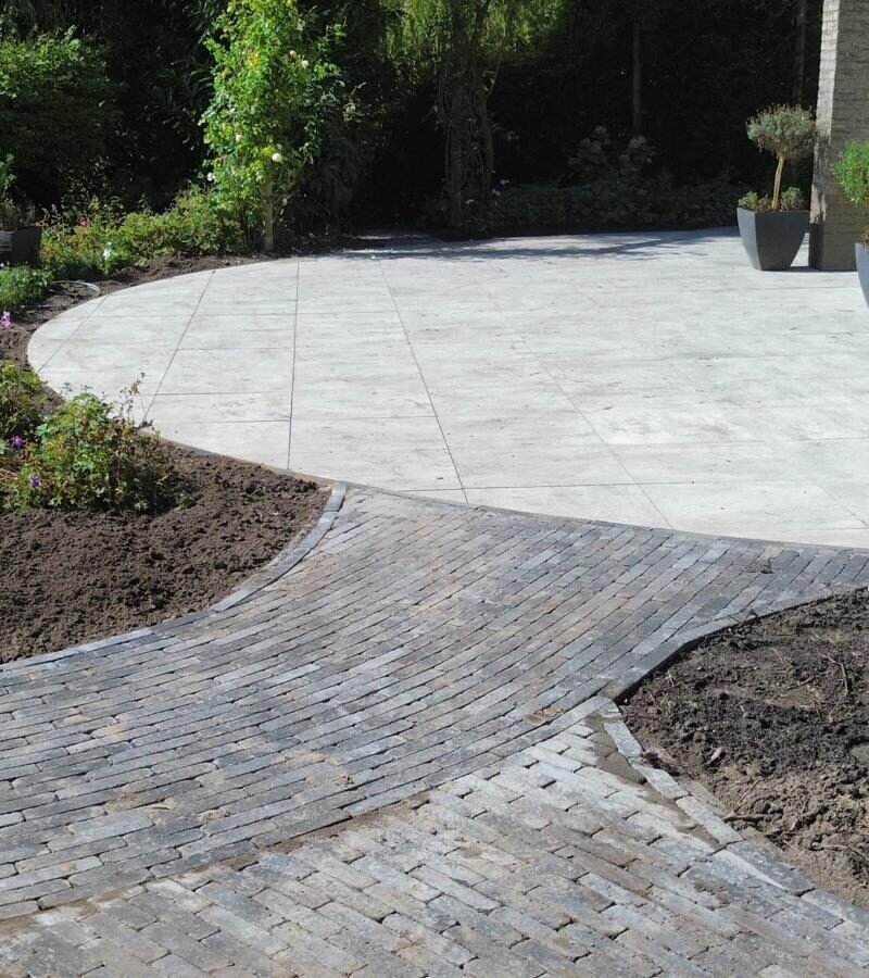 Tuinterras aan woning