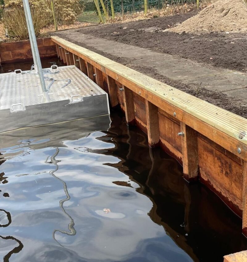 Beschoeiing aan waterkant