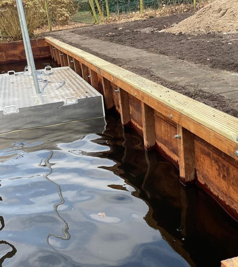 Beschoeiing aan waterkant